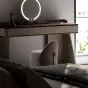 Роскошный табурет из матовой кожи для спальни LUXURY VISN 35813-29