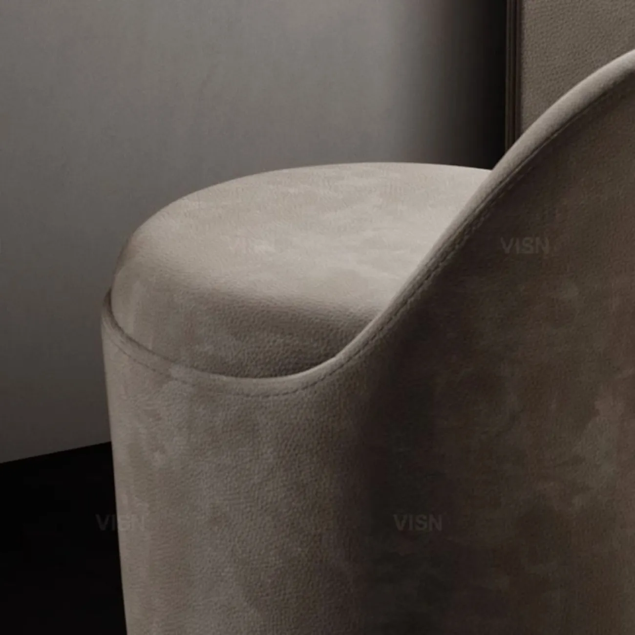 Роскошный табурет из матовой кожи для спальни LUXURY VISN 35813-29