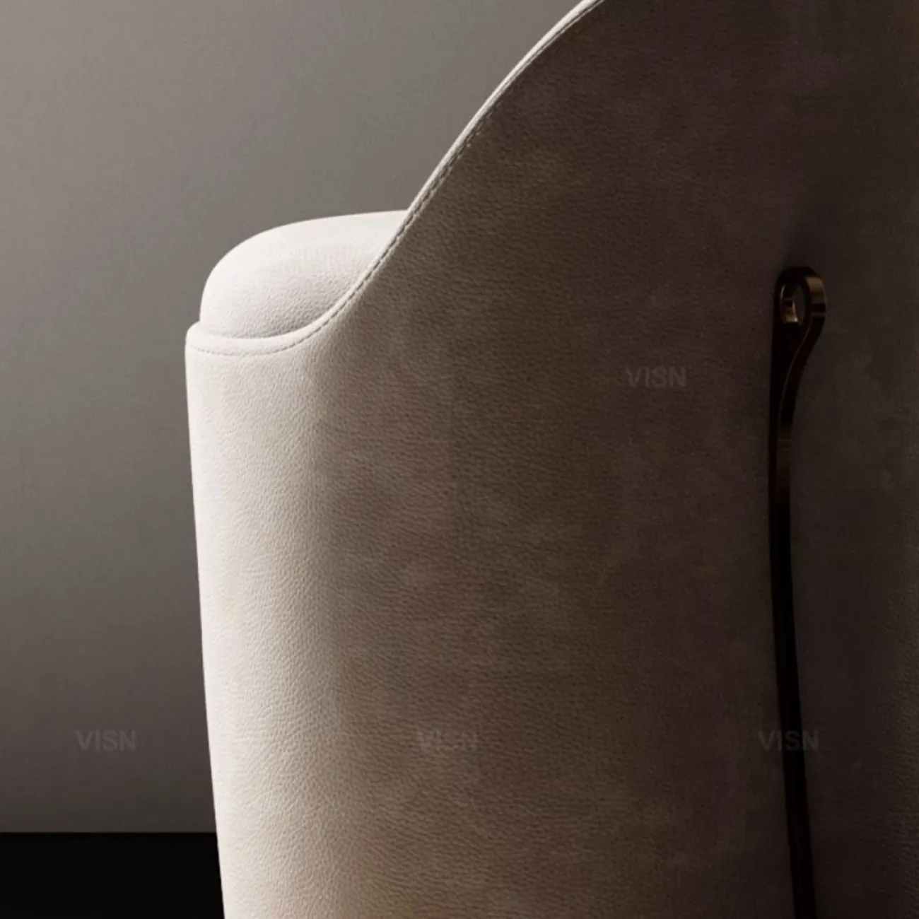 Роскошный табурет из матовой кожи для спальни LUXURY VISN 35813-29