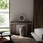 Роскошный табурет из матовой кожи для спальни LUXURY VISN 35813-29