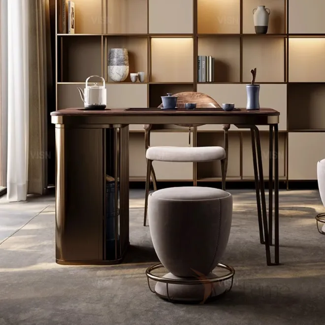 Современный чайный столик из массива дерева LUXURY VISN 35814-29 Современный чайный столик из массива дерева LUXURY VISN 35814-29