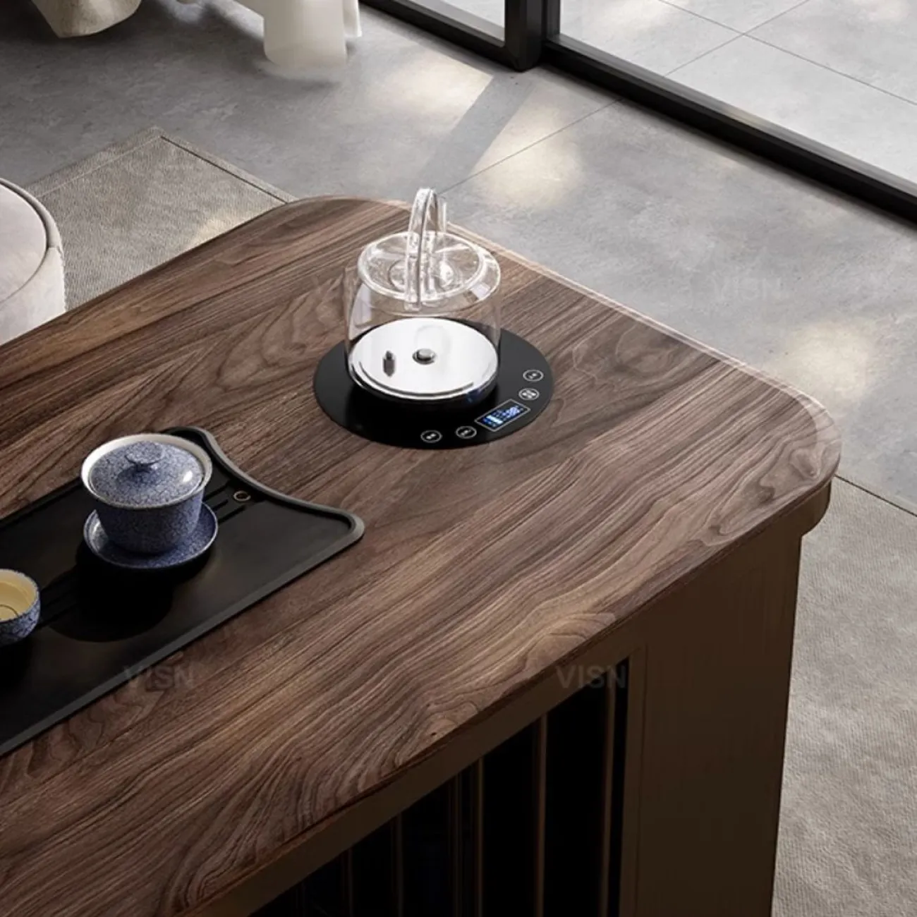 Современный чайный столик из массива дерева LUXURY VISN 35814-29 Современный чайный столик из массива дерева LUXURY VISN 35814-29