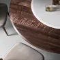 Роскошный круглый обеденный стол из массива дерева  LUXURY VISN 35816-29
