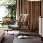 Итальянский кожаной кресло из массива чёрного ореха LUXURY VISN 35820-29