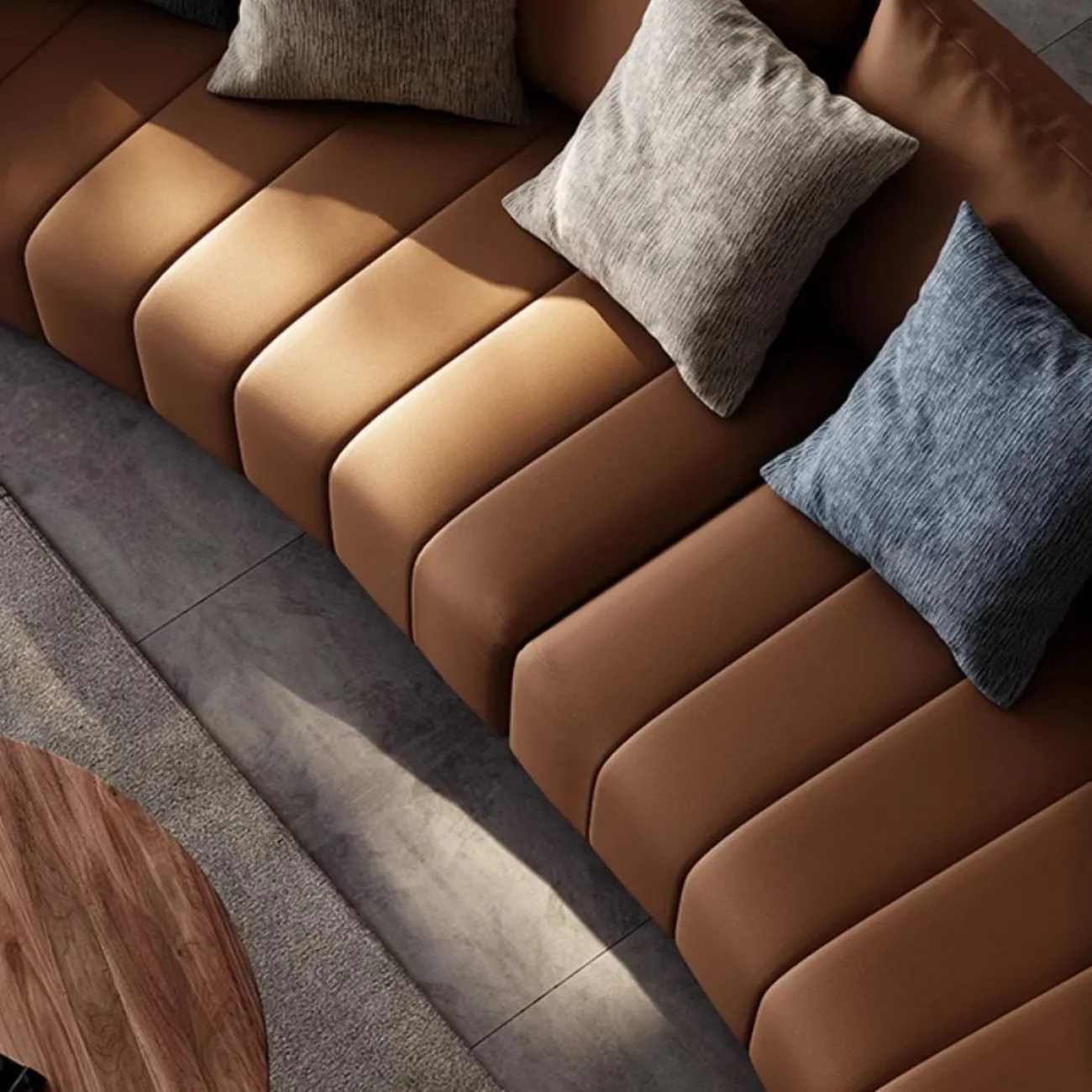 Современный кожаный диван LUXURY VISN 35821-29