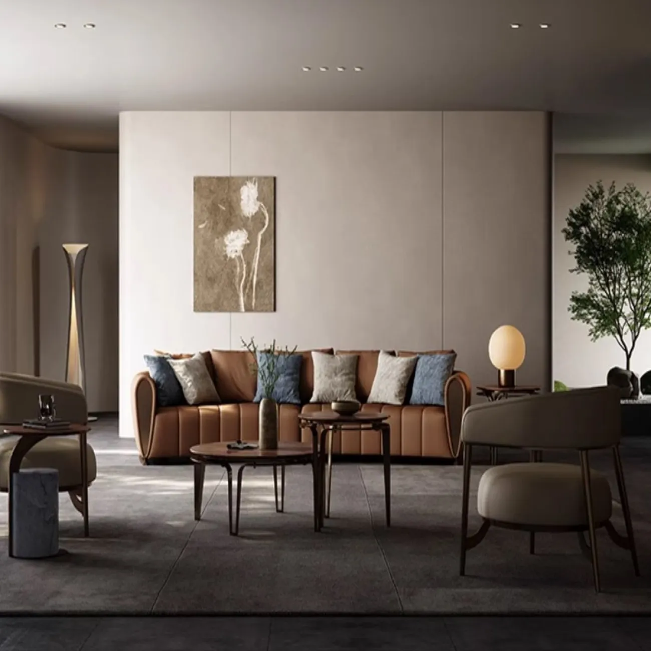 Современный кожаный диван LUXURY VISN 35821-29