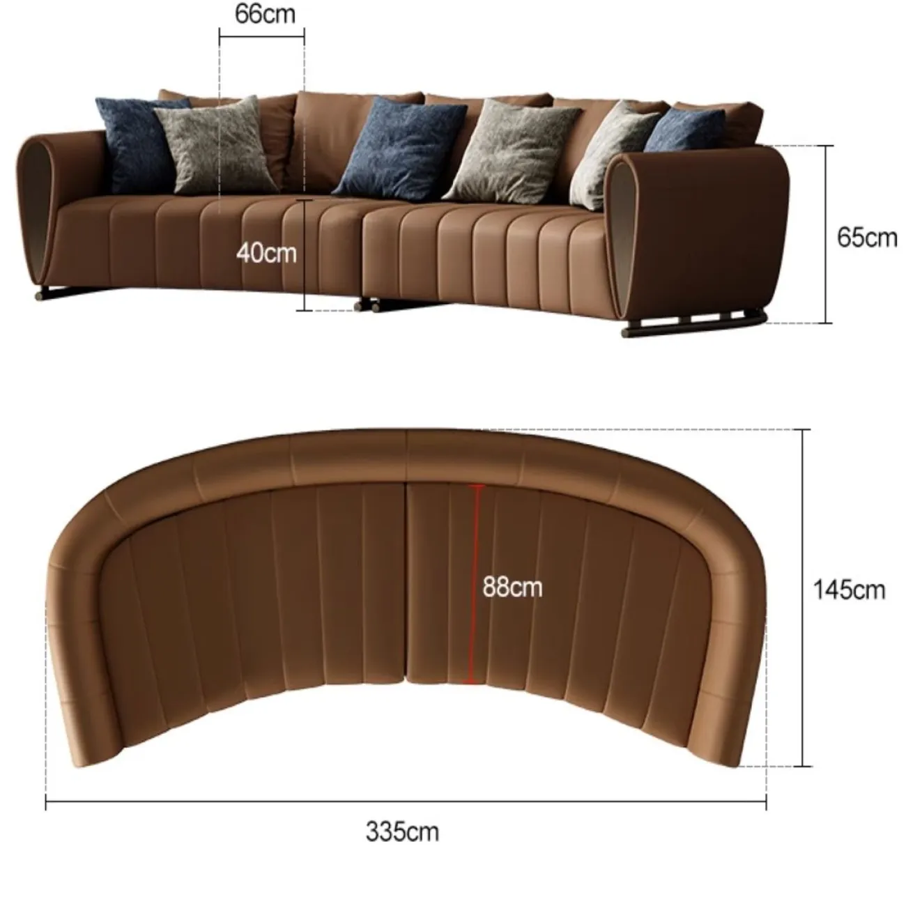 Современный кожаный диван LUXURY VISN 35821-29