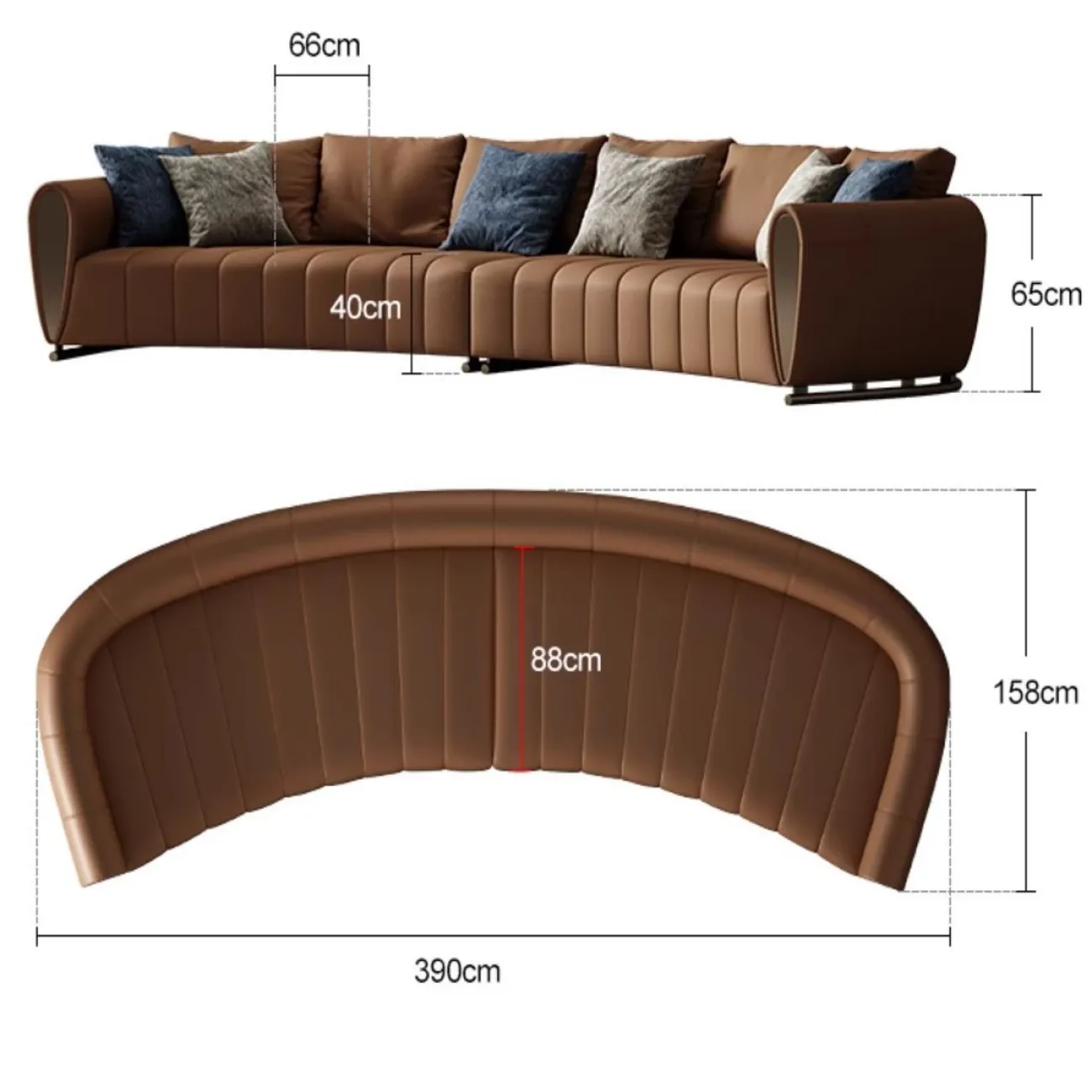 Современный кожаный диван LUXURY VISN 35821-29