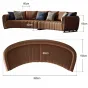 Современный кожаный диван LUXURY VISN 35821-29