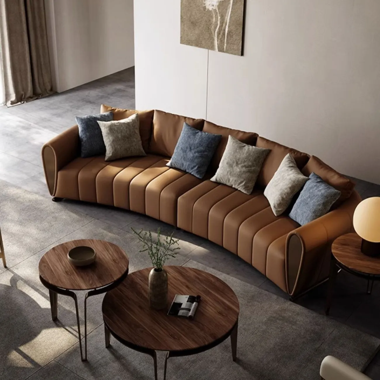 Современный кожаный диван LUXURY VISN 35821-29