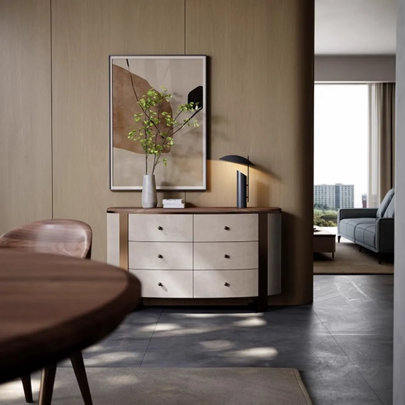 Оригинальный комод из массива дерева LUXURY VISN 35822-29