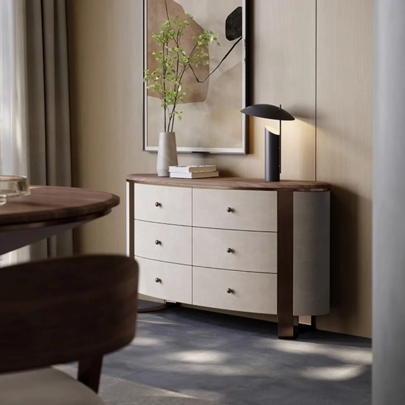 Оригинальный комод из массива дерева LUXURY VISN 35822-29