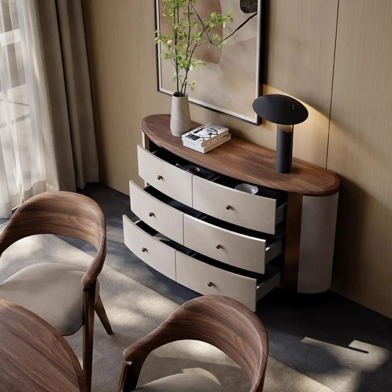 Оригинальный комод из массива дерева LUXURY VISN 35822-29