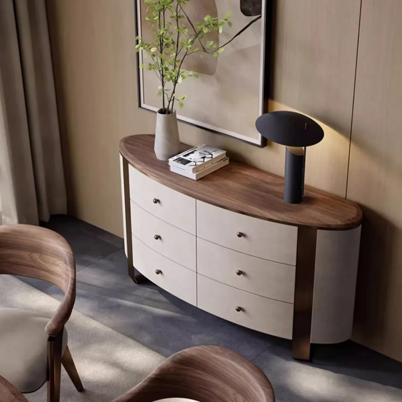 Оригинальный комод из массива дерева LUXURY VISN 35822-29