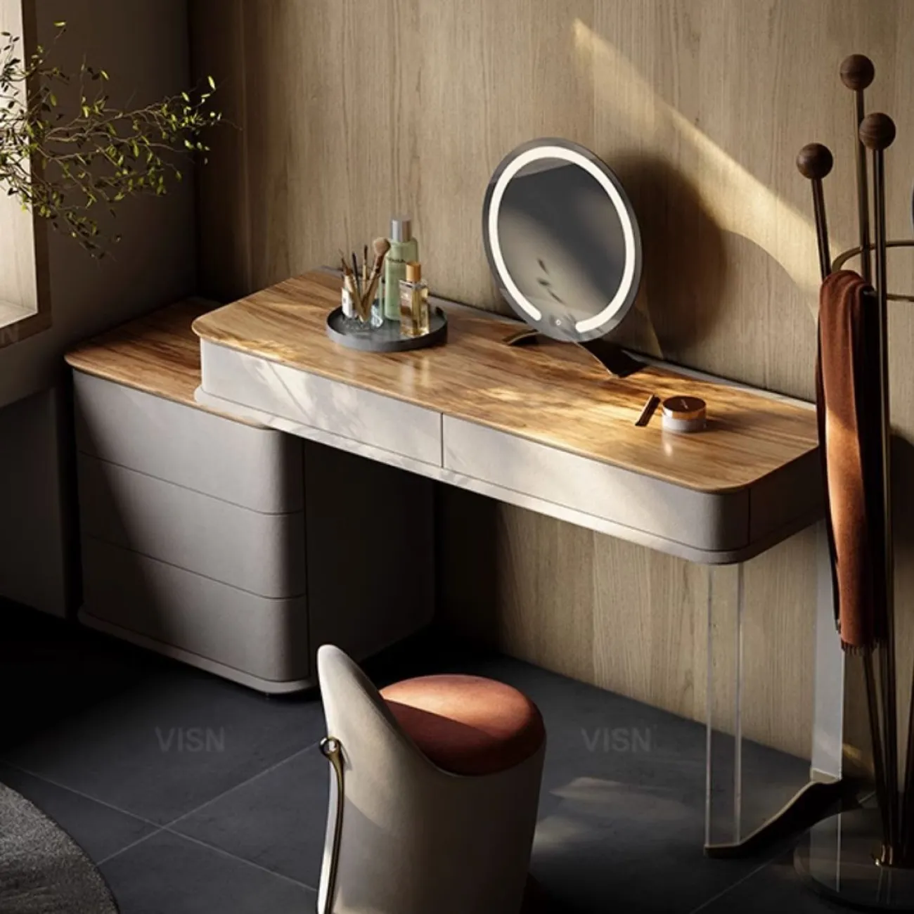 Современный акриловый туалетный столик LUXURY VISN 35823-29