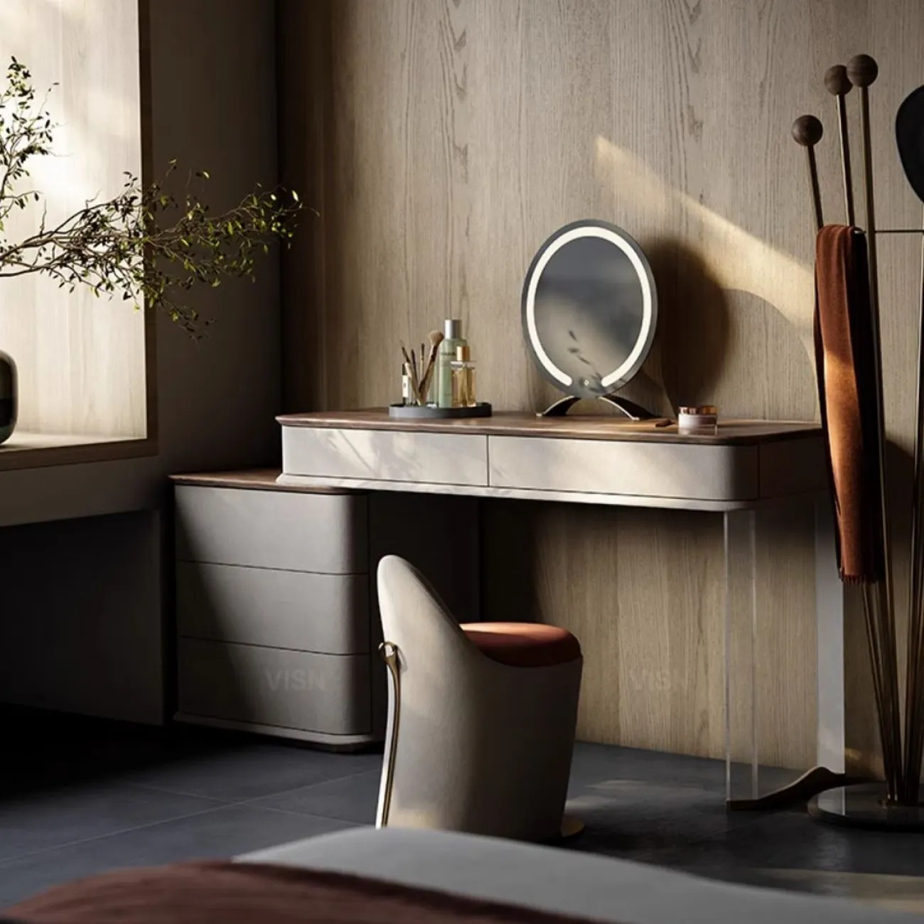 Современный акриловый туалетный столик LUXURY VISN 35823-29