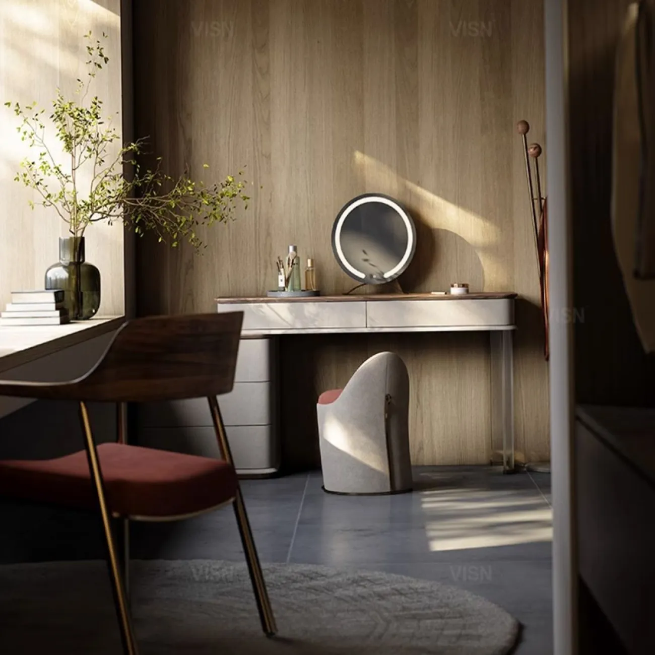 Современный акриловый туалетный столик LUXURY VISN 35823-29