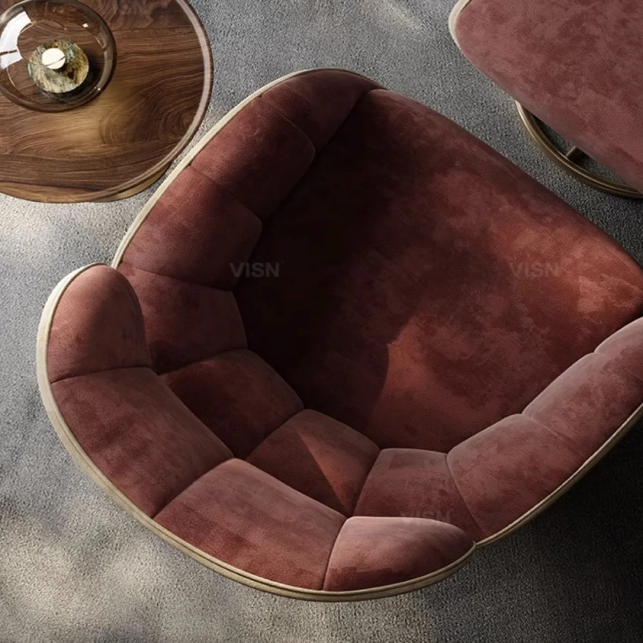 Итальянское кожаное кресло для отдыха LUXURY VISN 35825-29