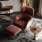 Итальянское кожаное кресло для отдыха LUXURY VISN 35825-29