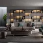 Роскошный диван  из матовой кожи LUXURY VISN 35826-29