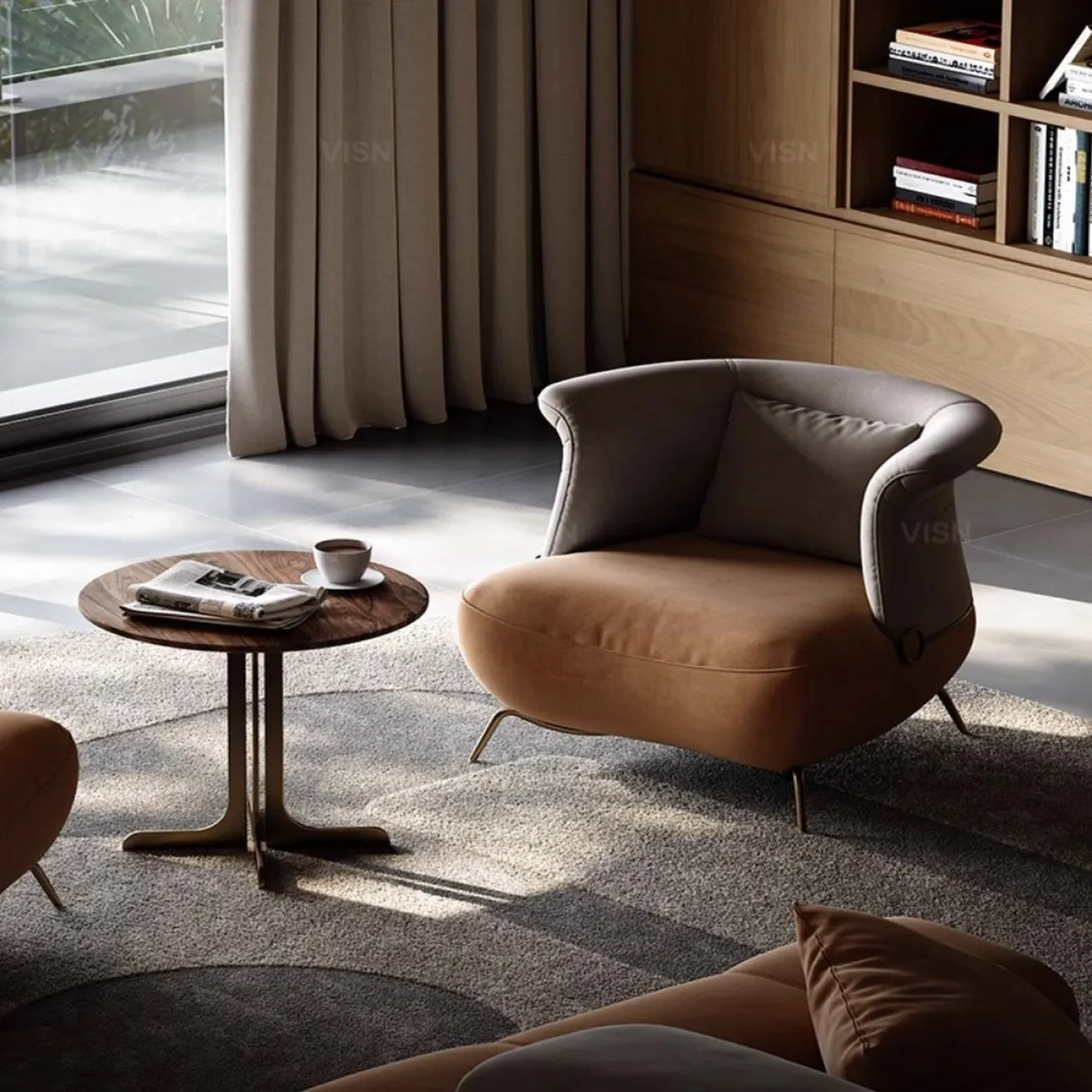 Роскошное кожаное кресло LUXURY VISN 35829-29