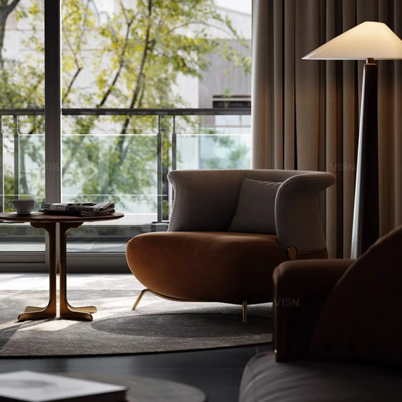 Роскошное кожаное кресло LUXURY VISN 35829-29