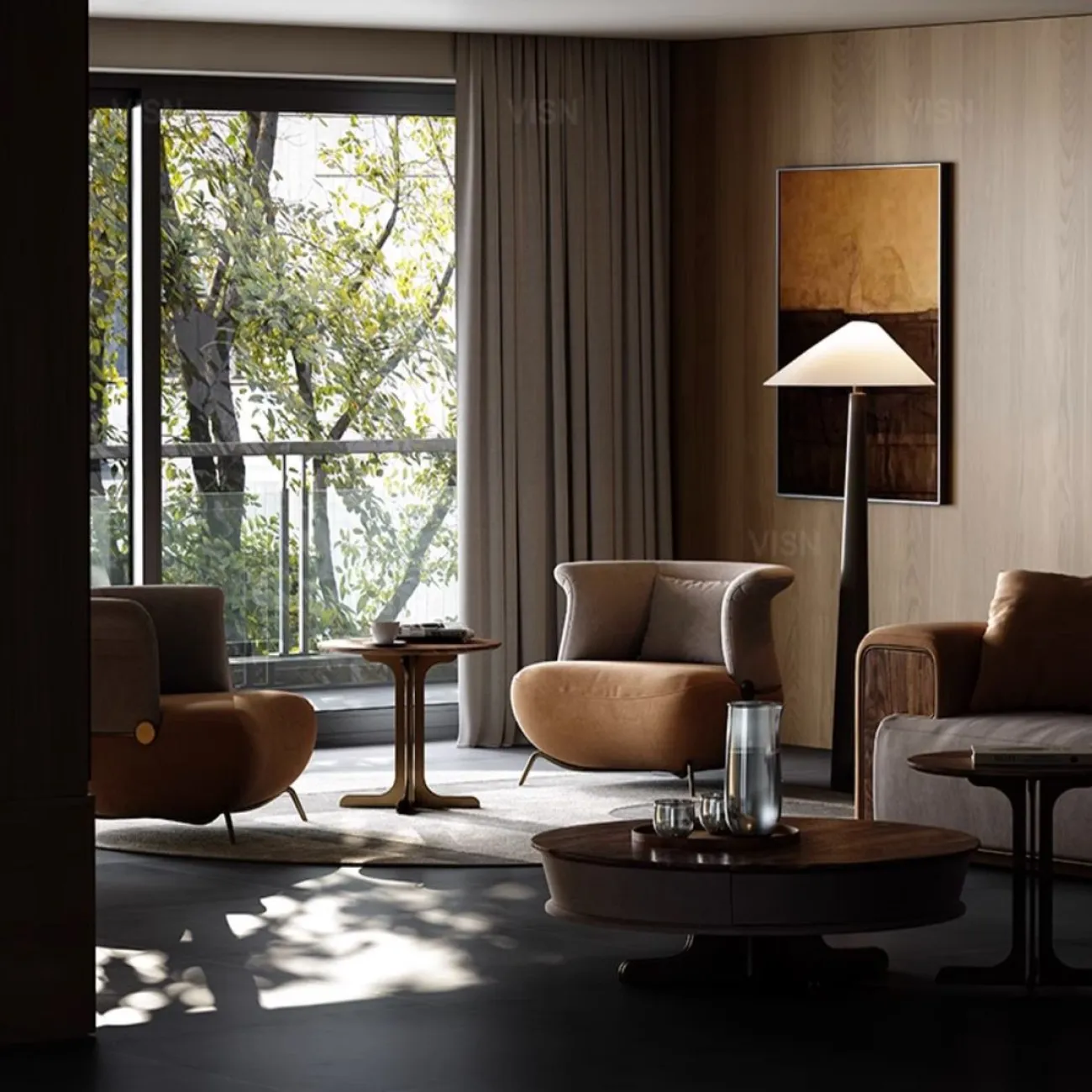 Роскошное кожаное кресло LUXURY VISN 35829-29