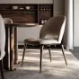 Простой кожаный обеденный стул  LUXURY VISN 35830-29