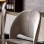 Простой кожаный обеденный стул  LUXURY VISN 35830-29