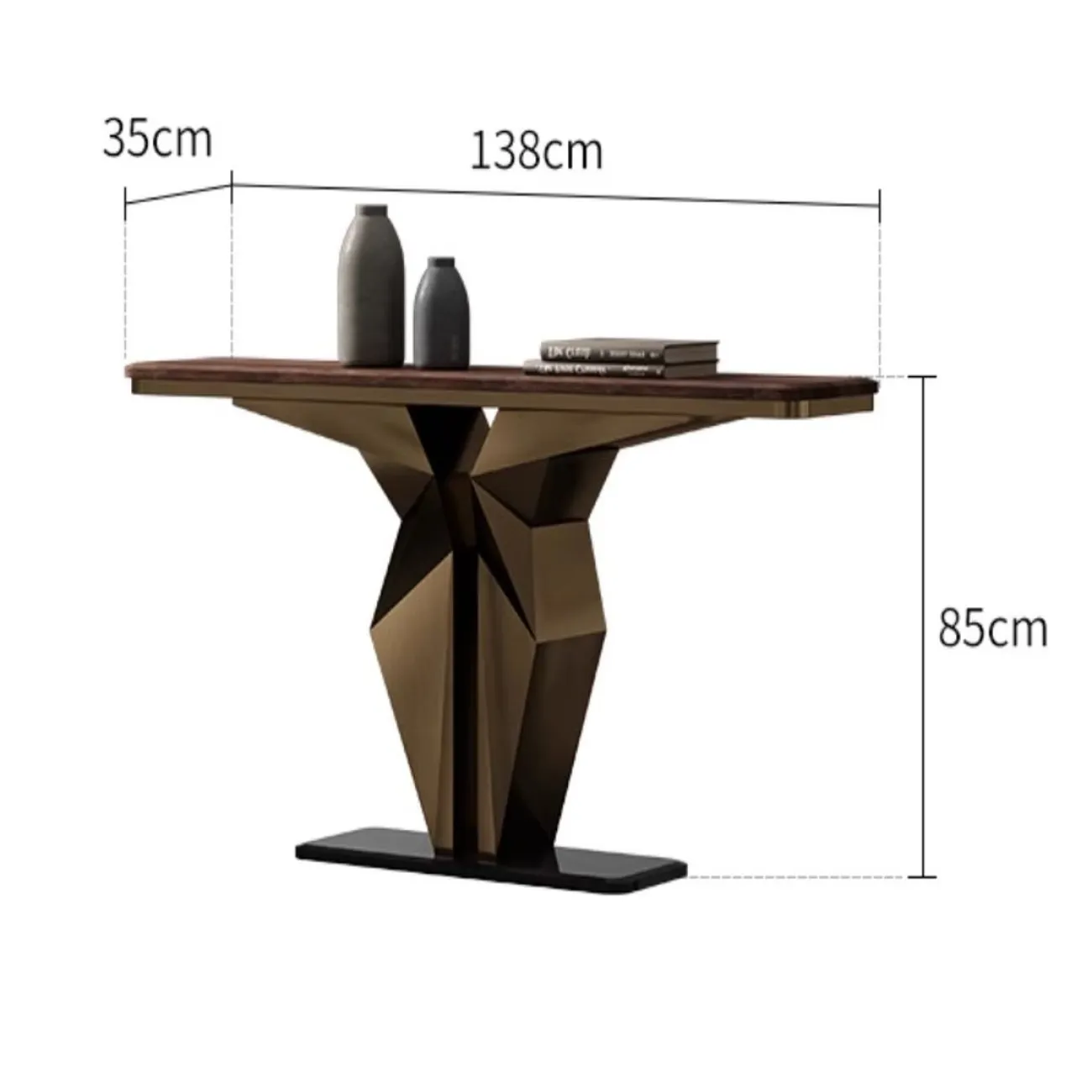 Роскошный консольный столик из массива дерева LUXURY VISN 35832-29