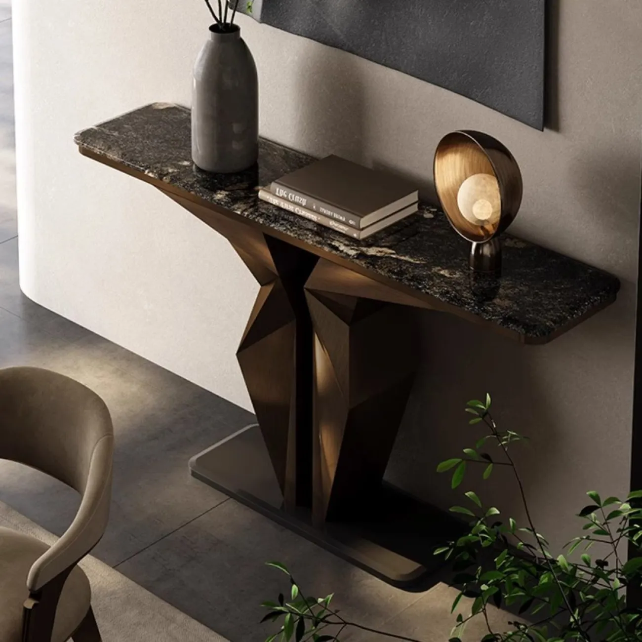 Роскошный консольный столик из массива дерева LUXURY VISN 35832-29