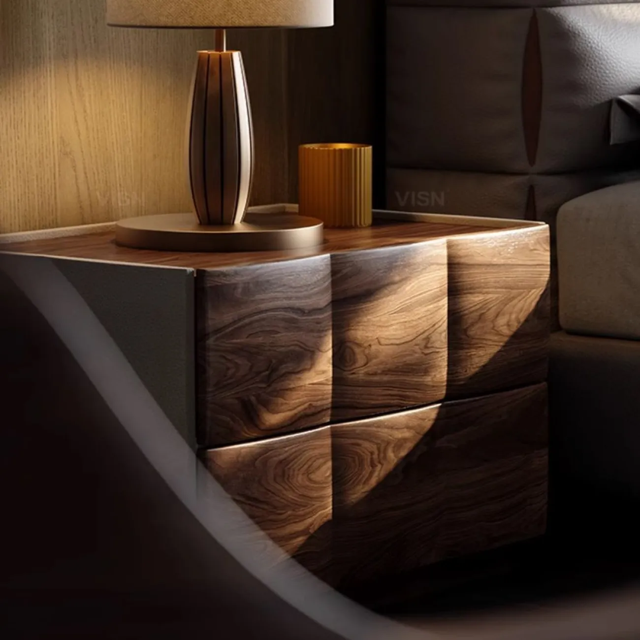 Роскошная прикроватная тумбочка LUXURY VISN 35833-29