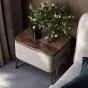 Роскошный прикроватный столик из массива черного ореха LUXURY VISN 35834-29