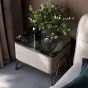 Роскошный прикроватный столик из массива черного ореха LUXURY VISN 35834-29