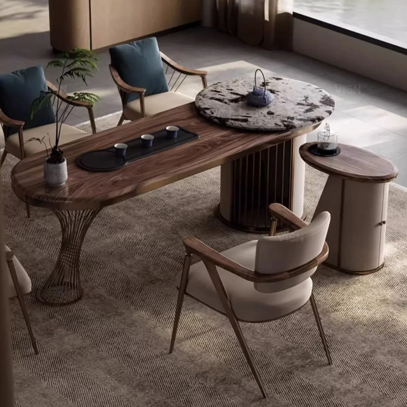 Роскошный  обеденный cтул LUXURY VISN 35840-29