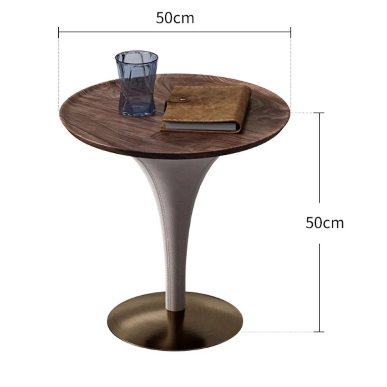 Современный приставной столик из черного ореха LUXURY VISN 35843-29 Современный приставной столик из черного ореха LUXURY VISN 35843-29