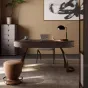 Современный овальный письменный стол из массива дерева LUXURY VISN 35844-29