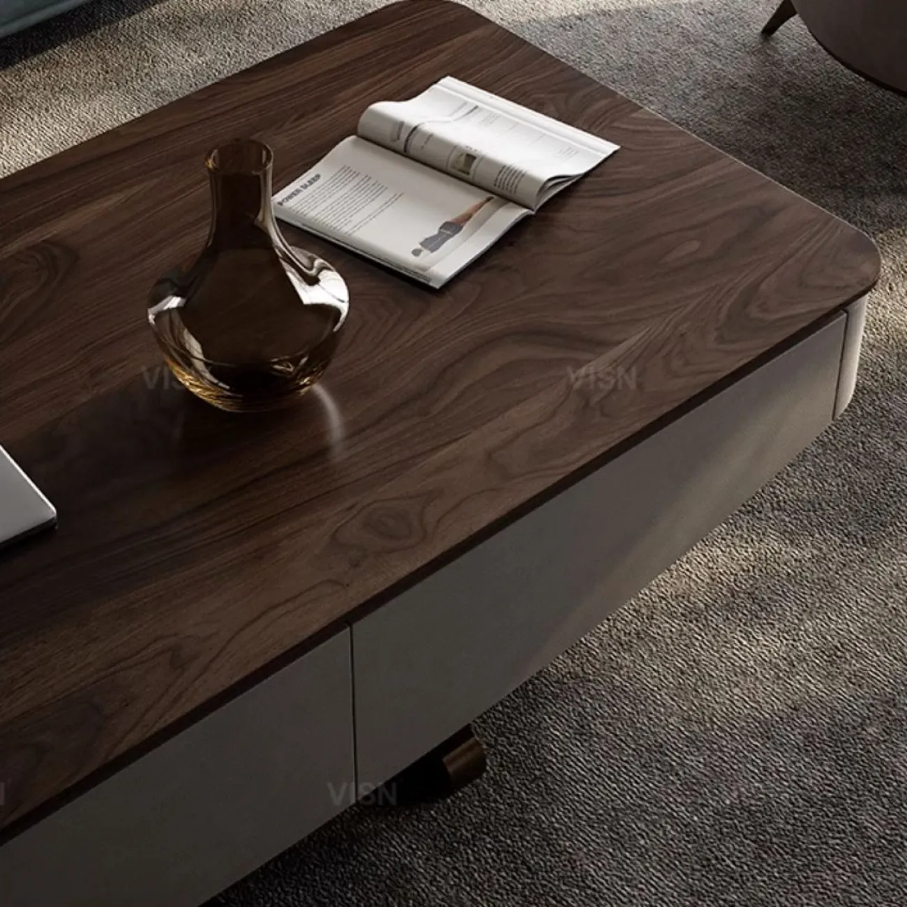 Роскошный журнальный столик из орехового дерева  LUXURY VISN 35845-29