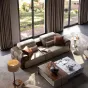 Роскошный комбинированный кожаный диван LUXURY VISN  35863-29