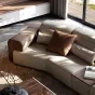 Роскошный комбинированный кожаный диван LUXURY VISN  35863-29