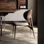 Легкий роскошный кожаный обеденный стул LUXURY VISN 35864-29