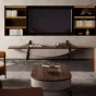 Роскошный ТВ-шкаф из черного орехового дерева LUXURY VISN 35865-29