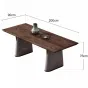 Прямоугольный обеденный стол из массива дерева LUXURY VISN 35867-29