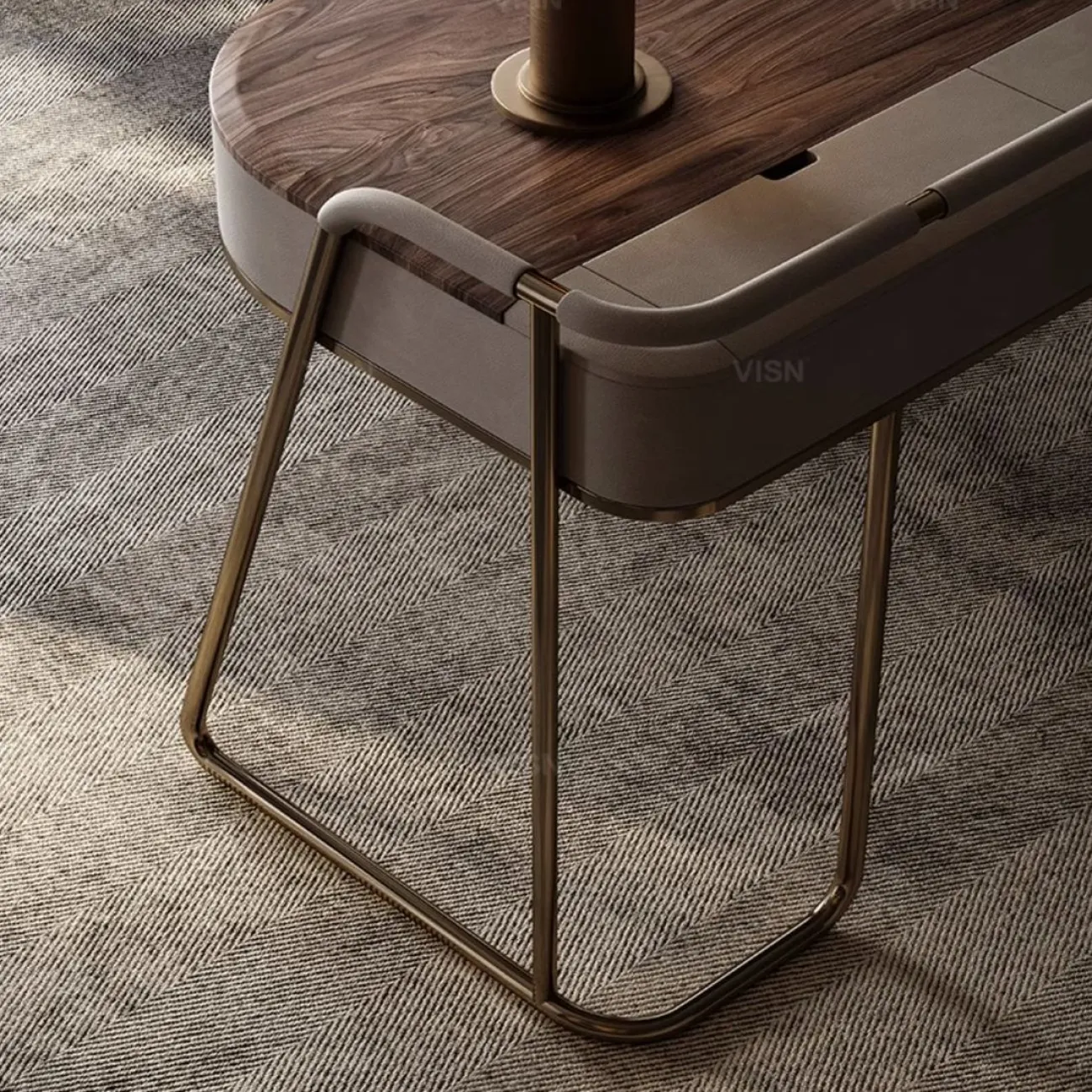 Роскошный письменный стол в итальянском стиле из чёрного ореха LUXURY VISN 35868-29 Роскошный письменный стол в итальянском стиле из чёрного ореха LUXURY VISN 35868-29