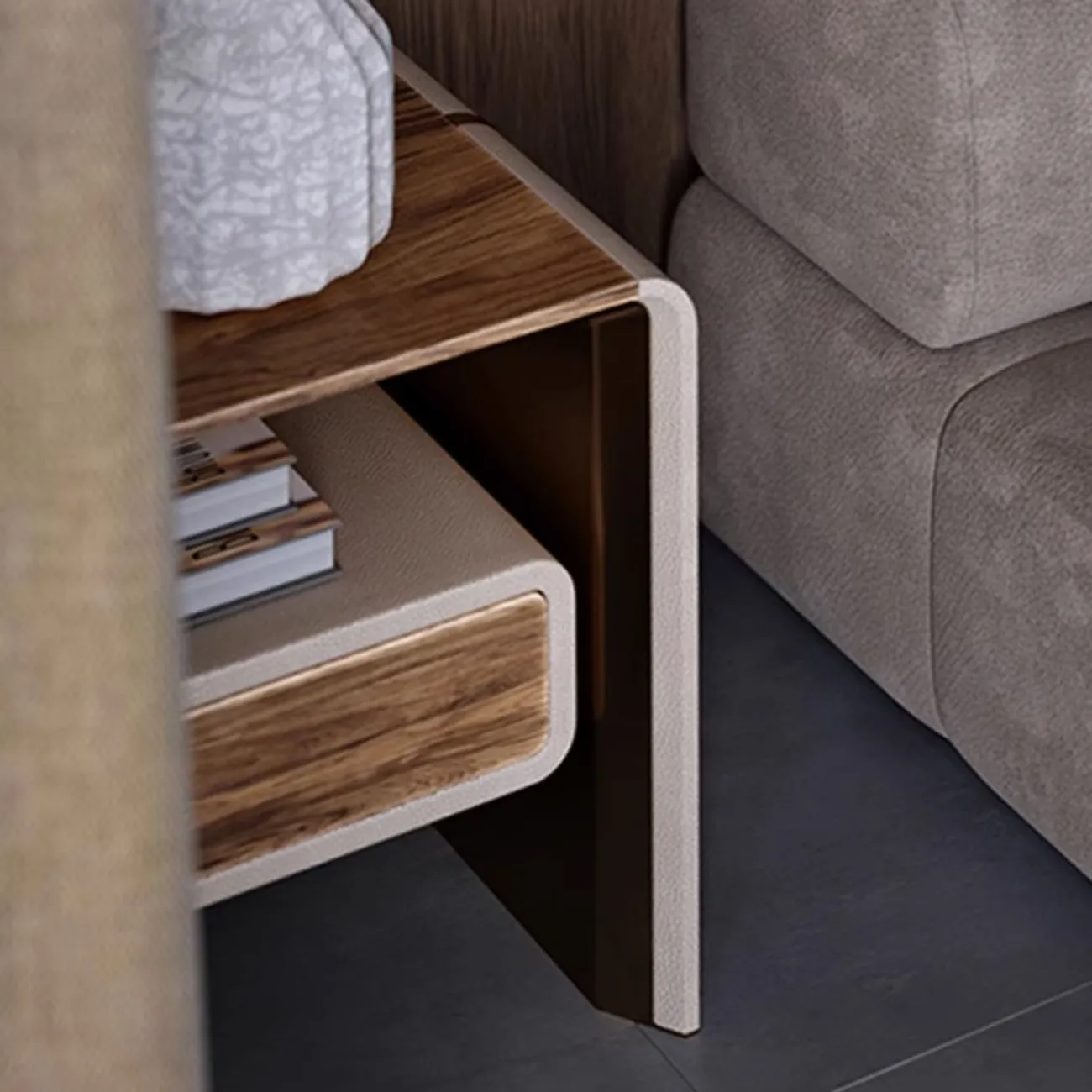 Роскошный прикроватный столик из массива дерева LUXURY VISN 35871-29 Роскошный прикроватный столик из массива дерева LUXURY VISN 35871-29