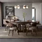 Круглый мраморный электрический обеденный стол LUXURY VISN 35872-29