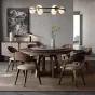 Круглый мраморный электрический обеденный стол LUXURY VISN 35872-29