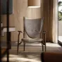 Лёгкое кожаное дизайнерское кресло для гостиной LUXURY VISN 35874-29