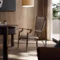 Лёгкое кожаное дизайнерское кресло для гостиной LUXURY VISN 35874-29