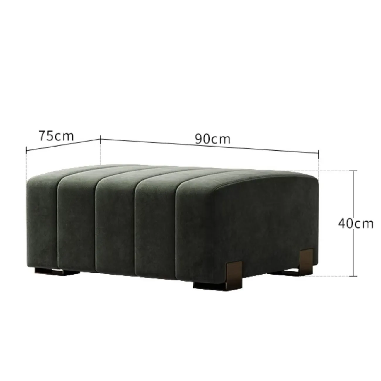 Роскошная кожаная банкетка LUXURY VISN 35875-29